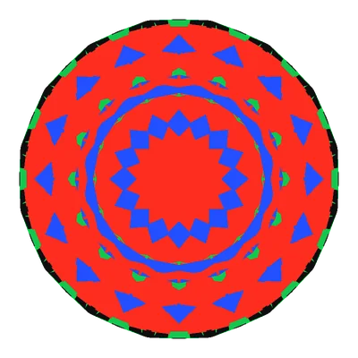 Light Return map of the BL-Girandola Cut in diamond, a computed render.
