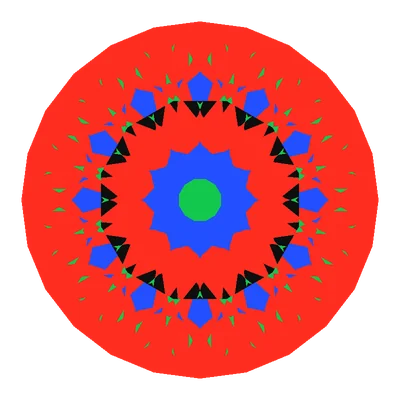 Light Return map of the BL-Rafaello Cut in diamond, a computed render.