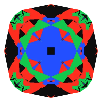 Peruzzi Cut, face-up Light Return map in diamond