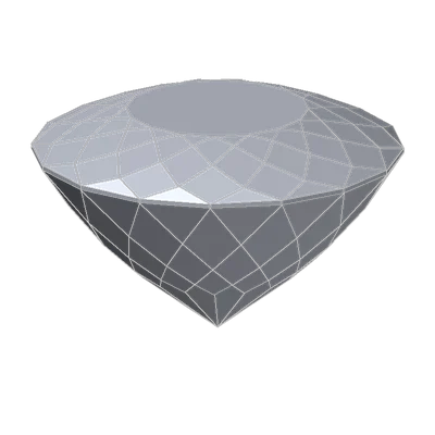Portuguese Bird's Nest Cut, 3D model