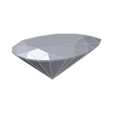 Teardrop Cut, 3D model
