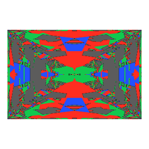 Rectangle cut in diamond tilted 0 degrees: Light Return map, 35% of the face leaking