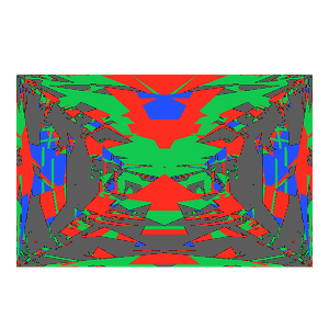 Rectangle cut in diamond tilted 10 degrees: Light Return map, 35% of the face leaking